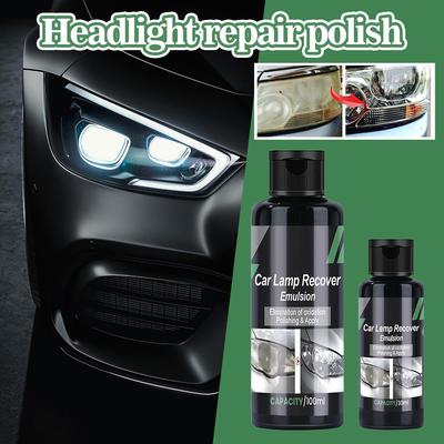 Car Headlight Restoration Polishing Kits Headlamp Scratch Cleaning Polish Repair Remover Headlight Paste Remove Oxidation L C2J4
