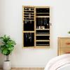 VidaXL Jewelry Cabinet with Mirror and LED Lighting Wall-Mounted 353246