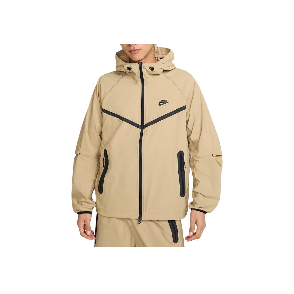 Nike Color Block Casual Long Sleeve Jacket Men Jacket Beige HM7152-297