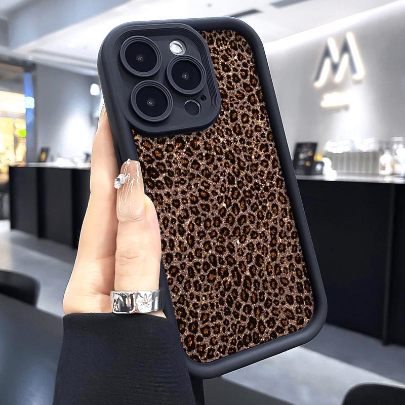 Popular Leopard Print Pattern Silicone Soft Phone Case For iPhone 17 Pro Max 11 12 13 14 15 16 Plus X XR XS Max 16E 17 Air Cover