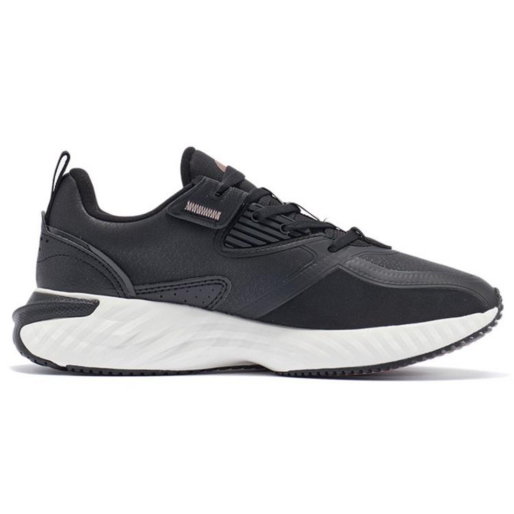 New LiNing Cloud Shield Cushioning Rebound Low Top Running Shoes Women's Black AGLR234-4