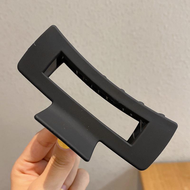 2pcs 10cm Women Thick Ponytail Hair Claws Large Geometric Square Claw Minimalist Lady Hair Claw Girls Hair Accessories