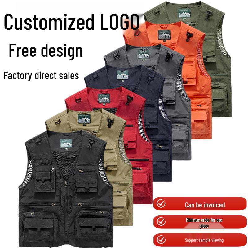 Men's Multi-Pocket Outdoor Vest for Spring and Autumn - Fishing, Photography, Tactical, Casual Retro Waistcoat