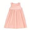 Children's Casual Pullover Sleeveless Round Neck Dress