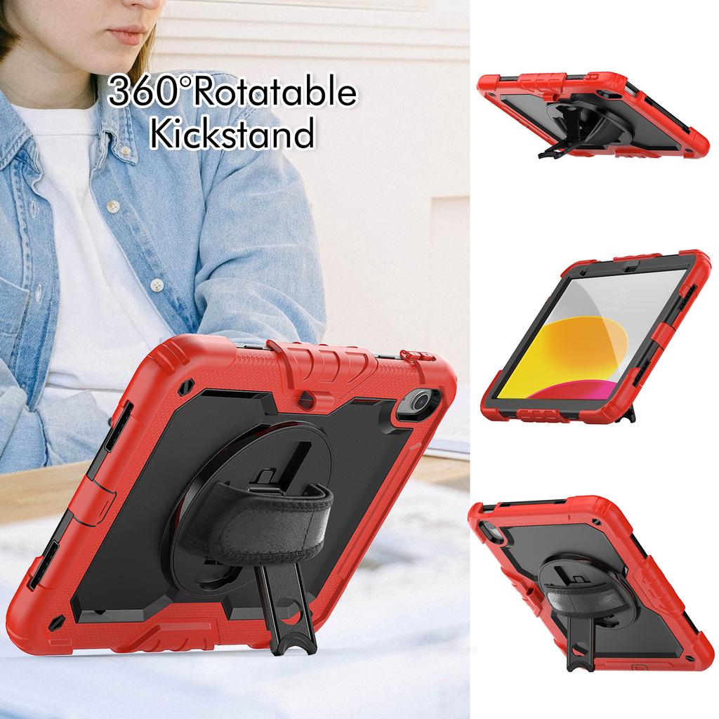 Armor Stand Case Universal for IPad 2025 11" A16 11th 10.9 2022 10th Gen Hybrid Cover with Screen 3-Layers Protection Protector