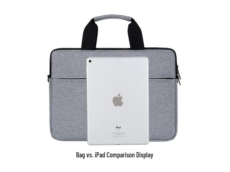 Fashionable Solid Color Laptop and iPad Handbag for Business Meetings