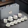 DU Dehua Mutton-fat Jade White Porcelain Gongfu Tea Set