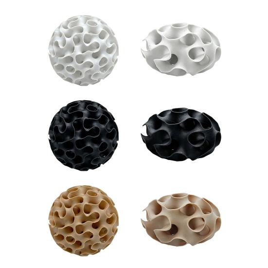 Aquarium Decoration Accessories 3D Print Shrimp Hideout, Sphere Hollow Fish Breeding Cave, Hiding Spot Tank Shelter Ornament for Shrimp, Small