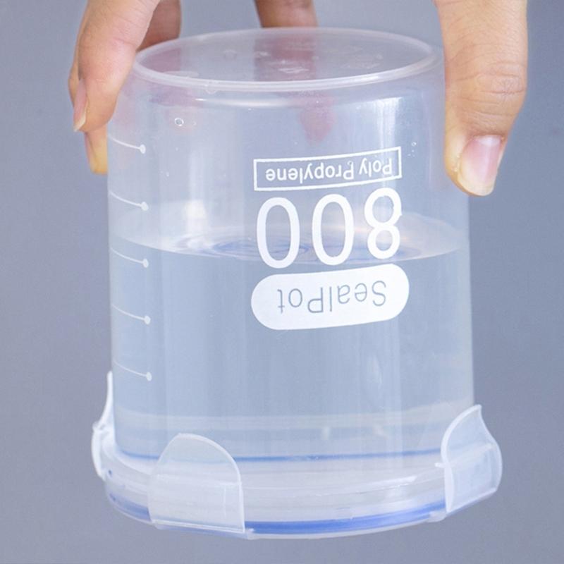 Leakproof Plastic Containers Multipurpose Transparent Kitchen Storage Solution Canister For Cereal Baking Supplies