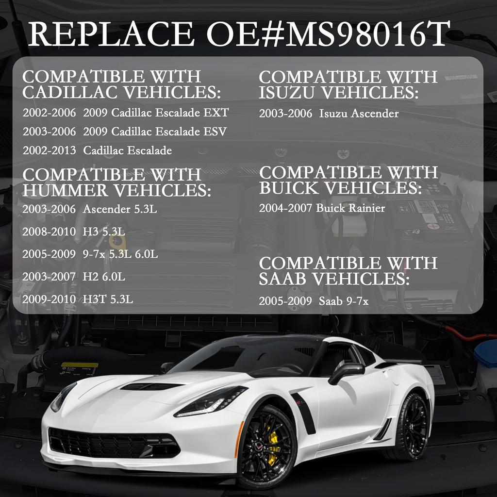 2PCS Intake Manifold Gasket Replacement OEM#MS98016T,Car Manifold Gasket For Sealing Cooling Lanes,Durable Intake Gaskets Set Compatible With