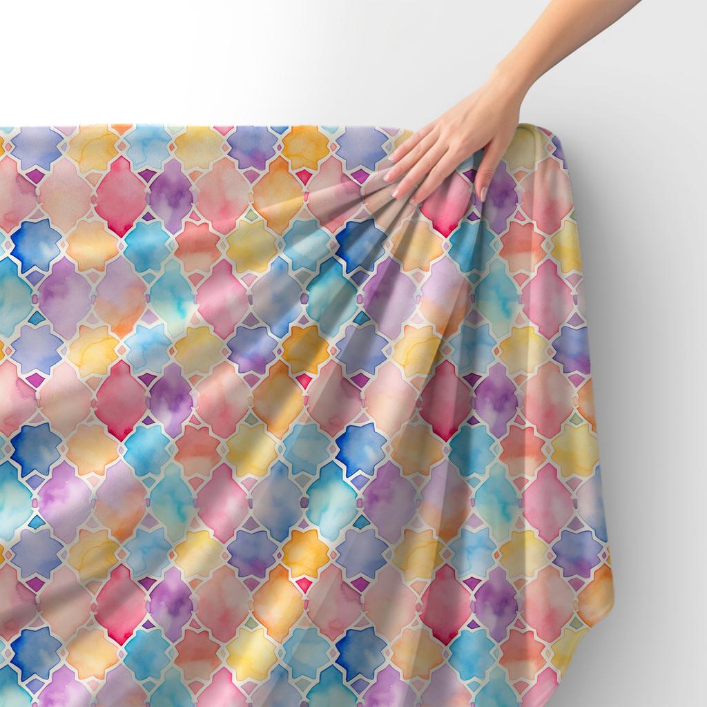 Royal Samt Stoff Polyester Zum Nähen - Motiv Marokko - Rdx2597