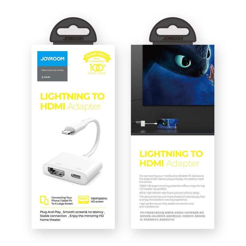 iPhone Lightning To HDMI FullHD + Lightning Adapter White