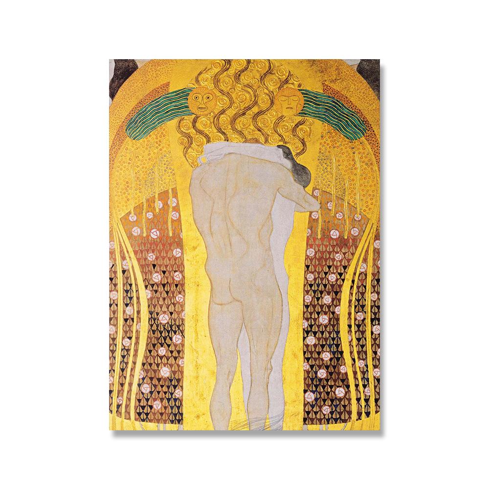 Classic Artist Gustav Klimt Poster Abstract Oil Canvas Painting Modern Home Decoration Wall Art Picture for Interior Living Room