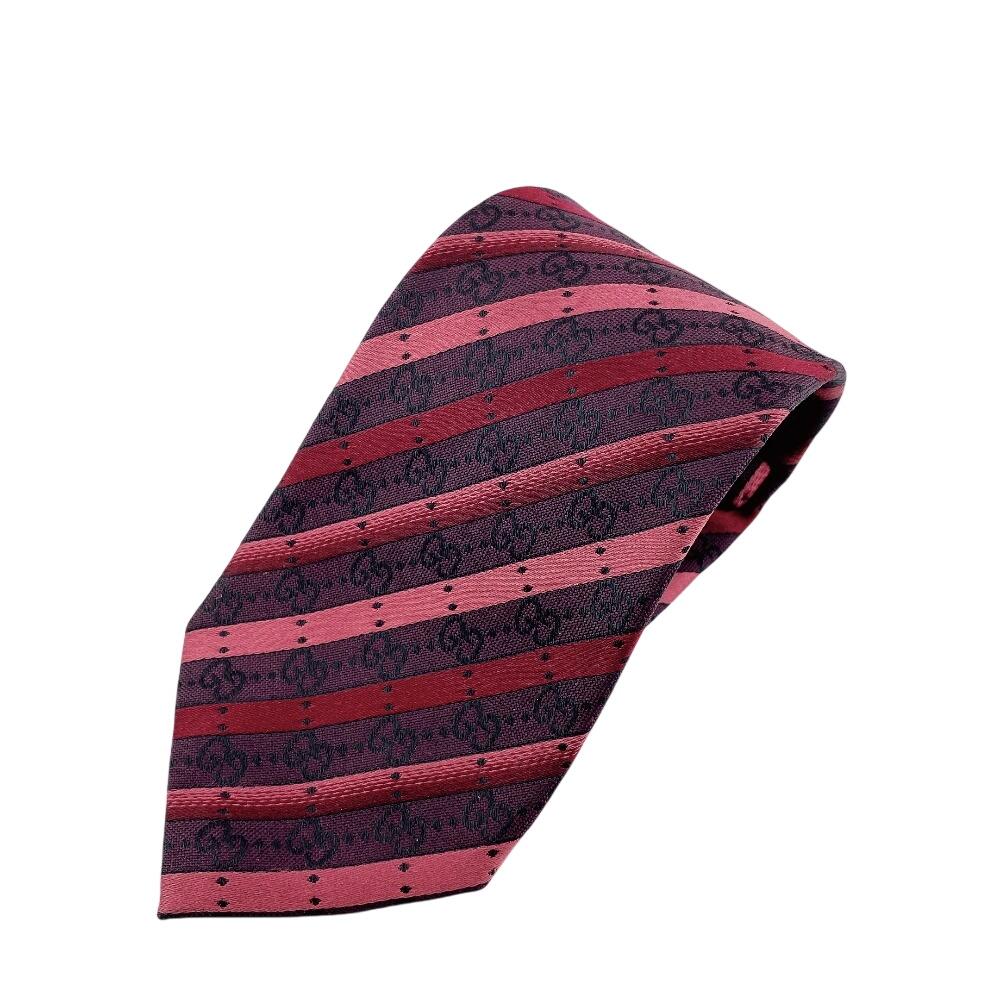 GUCCI Suit business GG pattern silk tie Red series silk Used