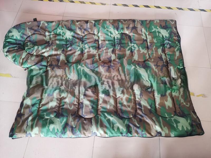 FEBORY Camouflage Umschlag-Schlafsack für Erwachsene 1,8 kg