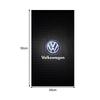 2Pcs Car Logo Center Pillar Protective Film Anti-scratch Sticker Decal For Volkswagen B5 B6 B7 T4 T5 Golf 4 5 6 7 Polo Passat Tiguan Jetta Gol