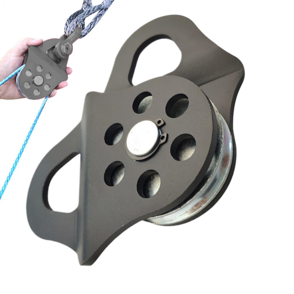 

Блок поліспастний 8Т для лебідки, буксирний шків для важких умов, розривне навантаження, синтетичний трос, сталевий трос для шківа, надійний для UTV, трактора чорний