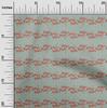 Cotton Flex Dusty Green Fabric Flower Artistic Craft Projects Decor Fabric Printed By The Yard 40 Inch