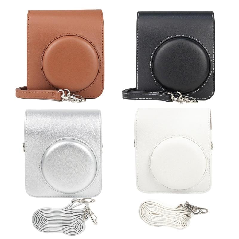PU Leather Camera Bag Carrying Storage Bag with Adjustable Strap Camera Shoulder Bag Anti-Scratch for Mini 40