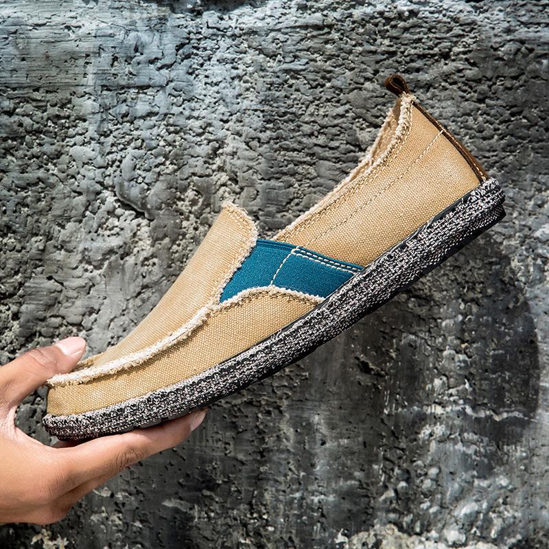 Große Größe Schuhe Frühling und Sommer Neue Leinenschuhe Stoffschuhe Fuß Freizeitschuhe