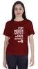 Inkmeso Women T Shirt If My Mouth Doesn't Say It My Face Definitely Will Letter Printed Sarcastic Crew Neck Top