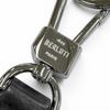 Great BERLUTI key ring Silver scritto leather mens Used