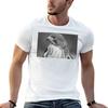 Red Tail Hawk Profile Black and White T-Shirt Relaxed Fit Casual Short Sleeve Top