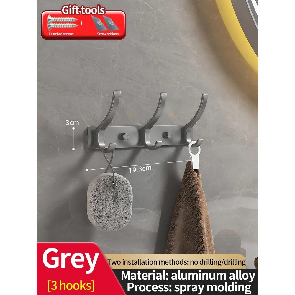 No Drill Door Behind Hook Storage Wall Hanging Clothes Hanger Coat Hook Punch-Free Hanger Bedroom Organizer Storage Kitchen