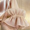 Spring Autumn Women's Round Neck Blouse High-end Pearl Satin Shirt Top