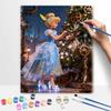 Disney Oil Paint Digital Painting Art Kit Snow Princess Christmas Reindeer Steampunk Scene FillIn Painting Home Decor