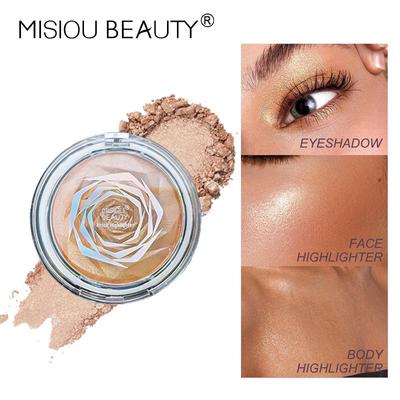 Rose Diamond Highlighter Rouge & Kontur Palette: 3D Schillernder Aufheller für Gesicht und Augen