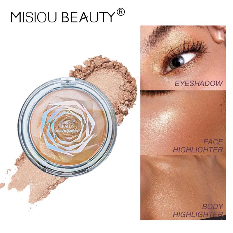 

Rose Diamond Highlighter & Contour Palette: 3D Blush, Eyeshadow, Brightening & Shaping