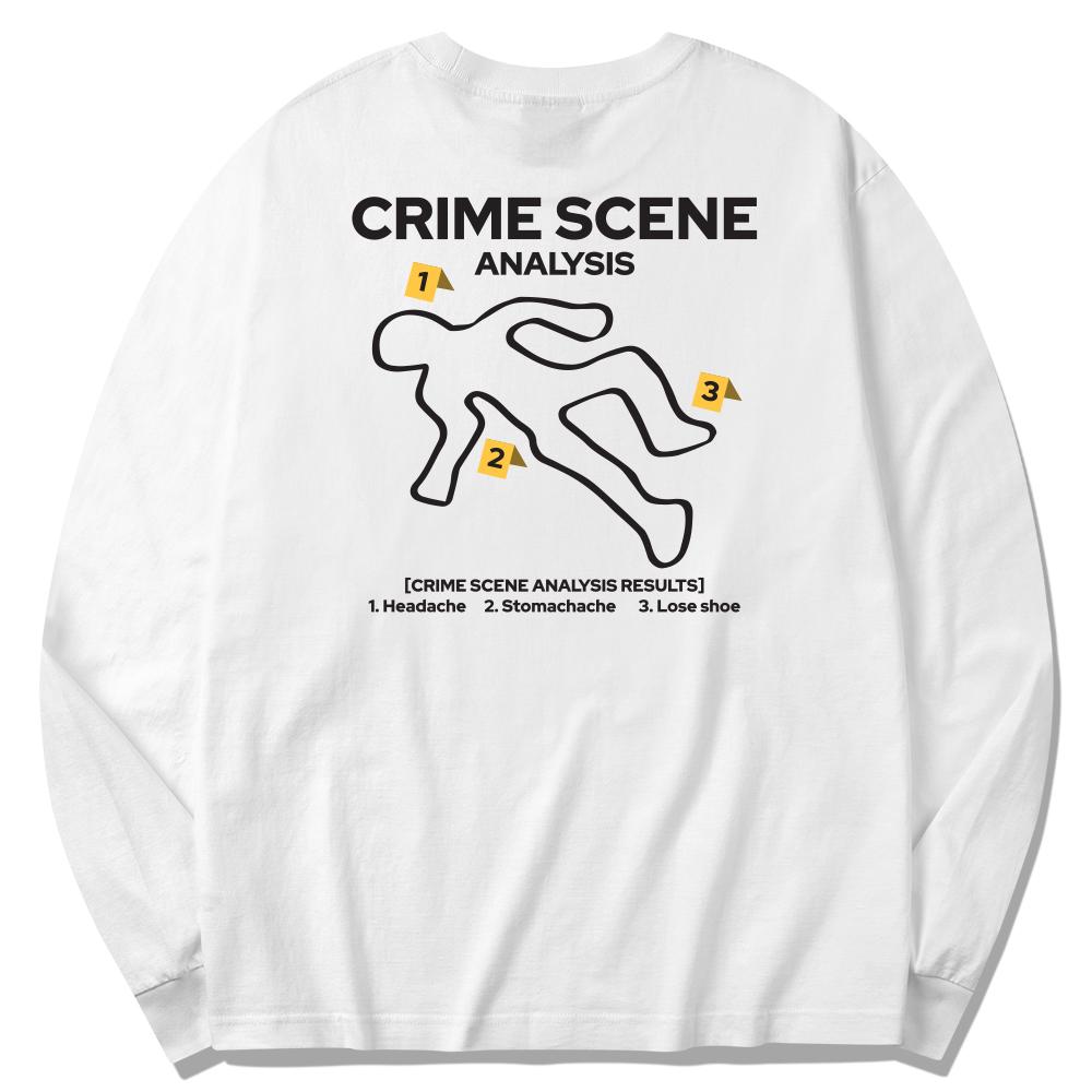 Seupeullaesikodeu Long Sleeve White - Crime Scene