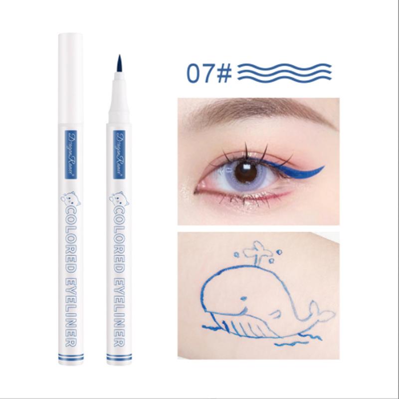 Color Waterproof Eyeliner Waterproof Novice Female Ultra-fine White Eyeliner
