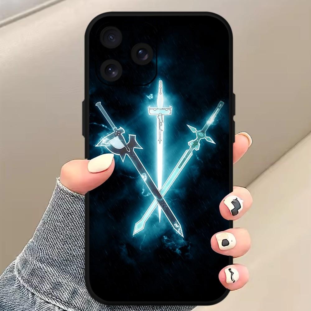 Bilibili Schwert Art Online Anime Telefon Fall Für Xiaomi 10 12 Poco M3 X3 Nfc Redmi 10 11S Lite Ultra 4G 5G Schwarz Weiche Shelll