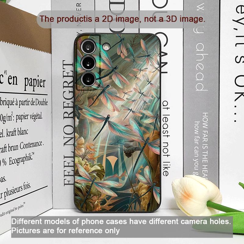 Flower Cute Dragonflies Vintage Floral Pattern Phone Case for Honor Huawei 200 Lite 100 400 PRO 80 X9 Magic 7 6 Lite 5 Pro Cover