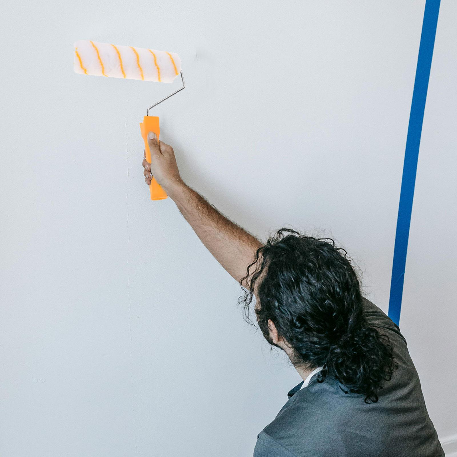 

1 Set Paint Roller Wall Painting Tool Telescopic Rod Edge Corner Trim Coating Efficient Practical Latex Oil Paint Compatible 120X30X3CM