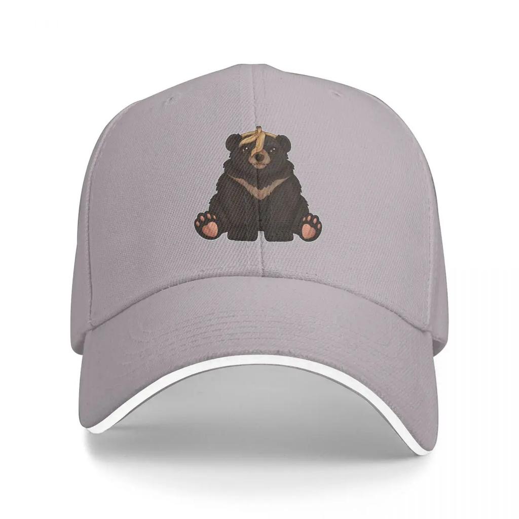 Asian Black Banana Bear White Baseball Cap Fishing Caps Man Summer Hat Sailor Cap for Men Womens Beach Outlet Mens