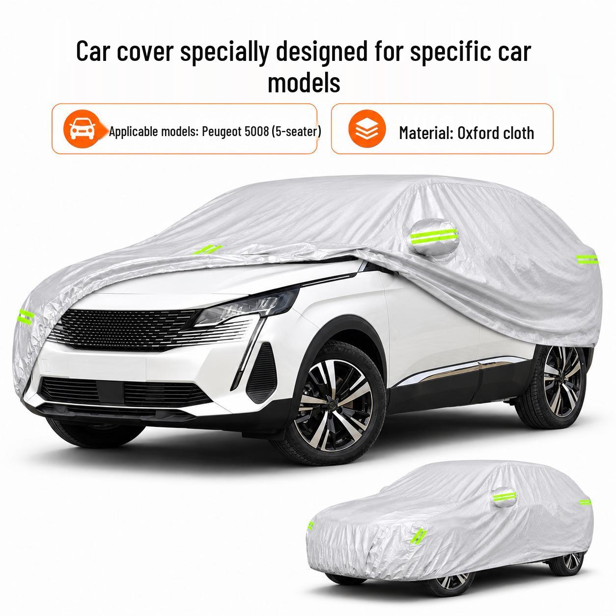 Peugeot 5008 automašīnas pārklājs: Vissezonu, Ūdensnecaurlaidīgs