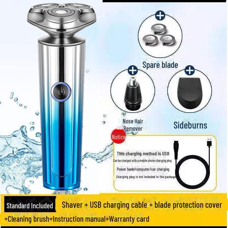 Rechargeable Multifunctional Waterproof Electric Beard Shaver
