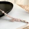 Half-sugar peach natural pink crystal bracelet9Silver Braided Bracelet for Girlfriends Factory-supplied amethyst