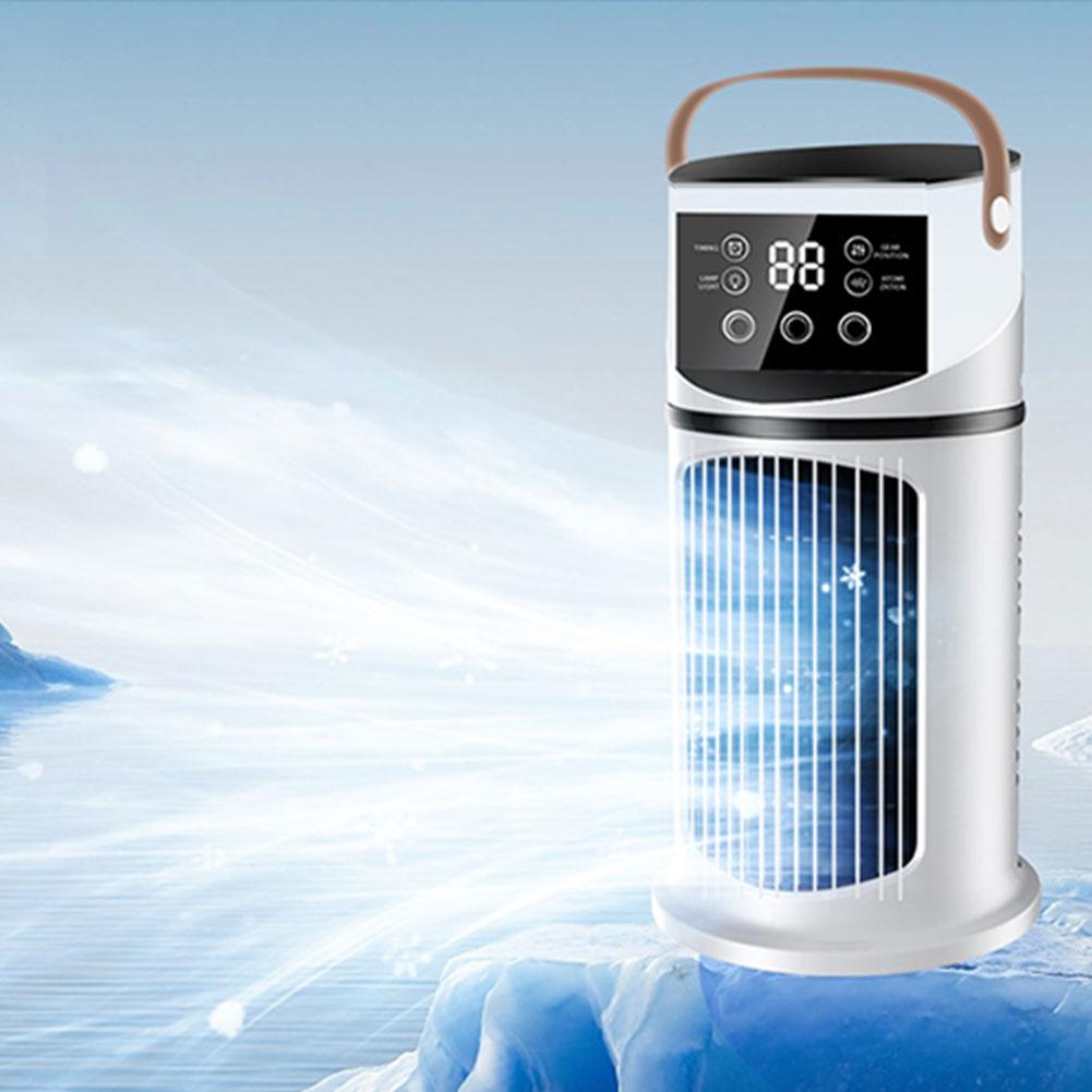 Water Cooling Fan with 9 Speeds 8H Timer Personal Fan with 3 Mist Air Cooler for Bedroom Living Room Office