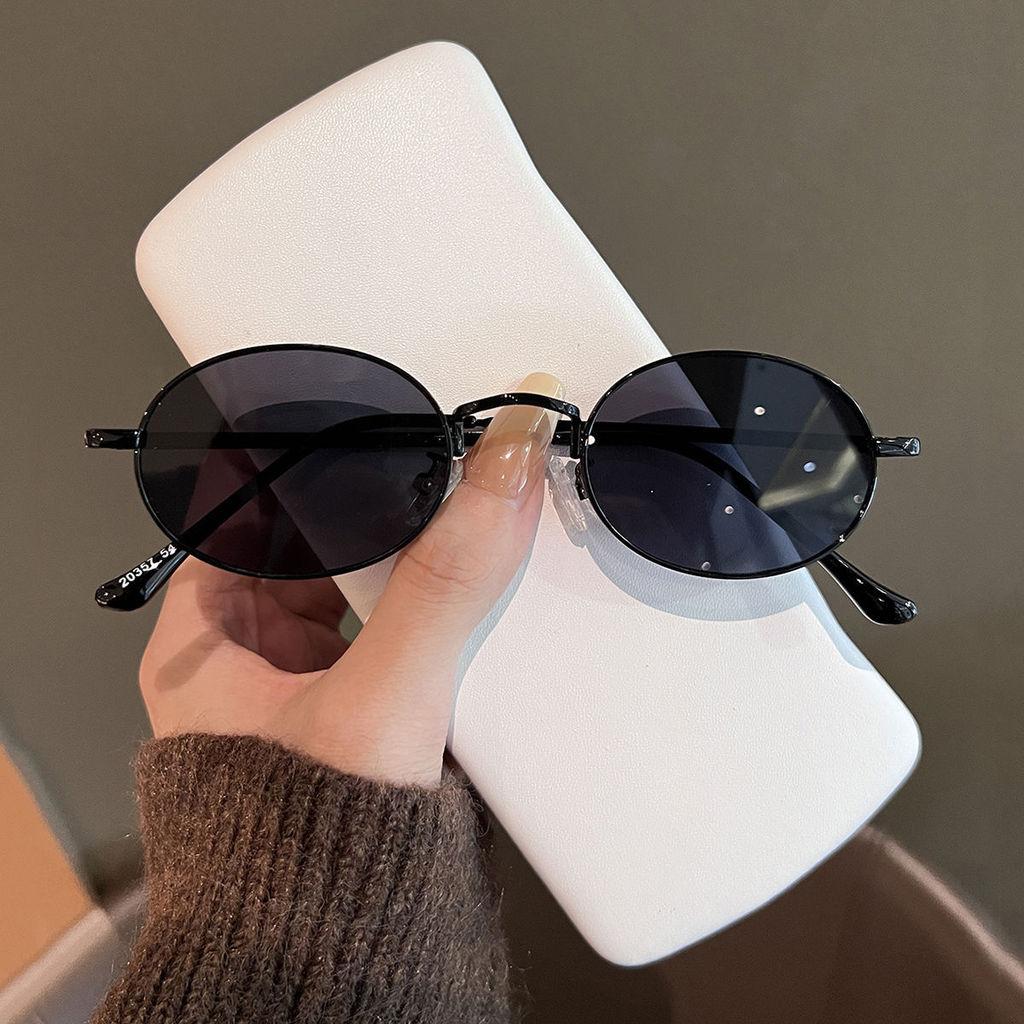 Vintage Oval Sunglasses With Uv380 Protection For Women Sun Protection And Fashion Accessory