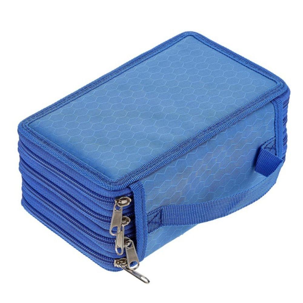 4 Layers Pencils Case 72 Holes School Stationery Bag Portable Pen Pouch  Office Accessories