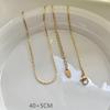 Stainless Steel Gold Plated Chain Necklaces | Dainty Figaro Link Twist Chain Chokers | Waterproof Hypoallergenic Jewelry for Wom