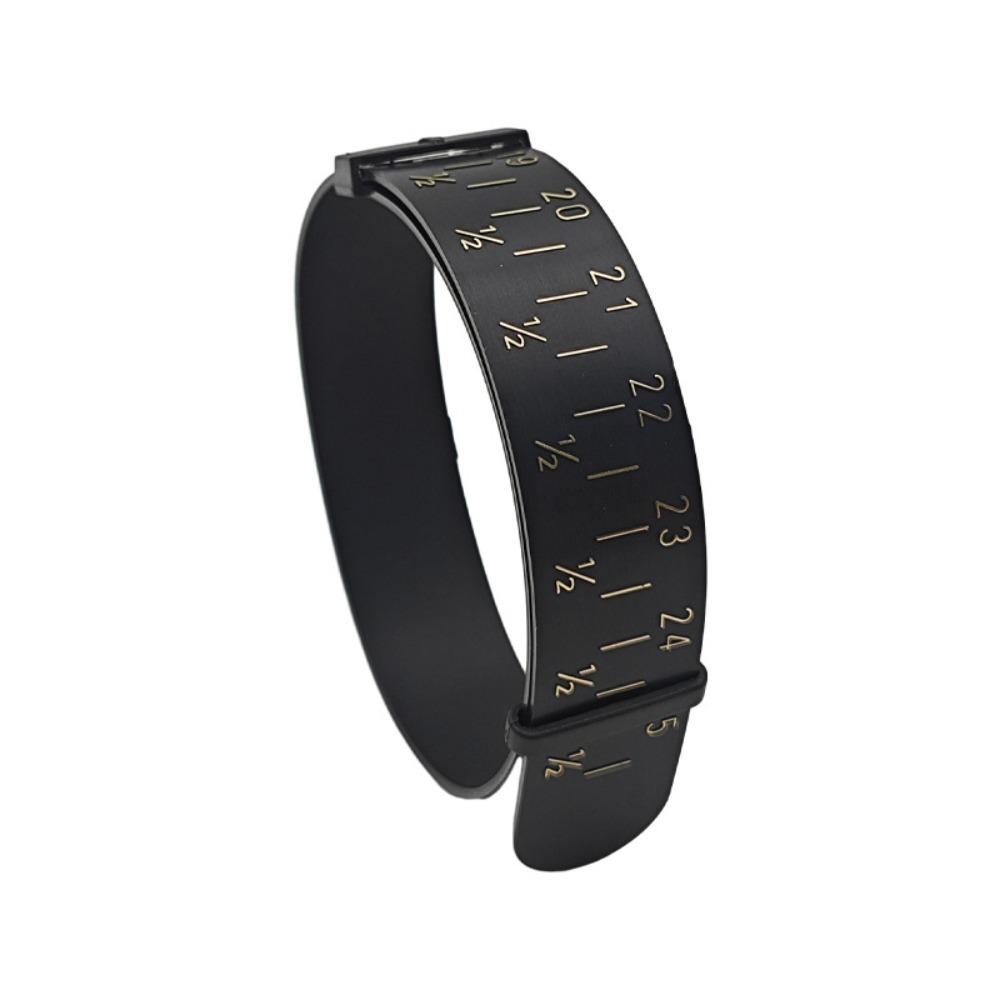 

Черный браслет-размерник ABS пластик инструмент для определения размера запястья точная измерительная лента для браслетов ювелирные изделия чёрный
