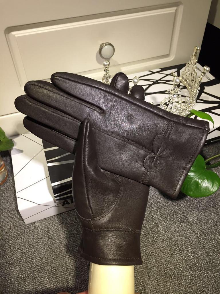 Damen-Winterhandschuhe aus echtem Schaffellleder – warm und stylisch für kaltes Wetter