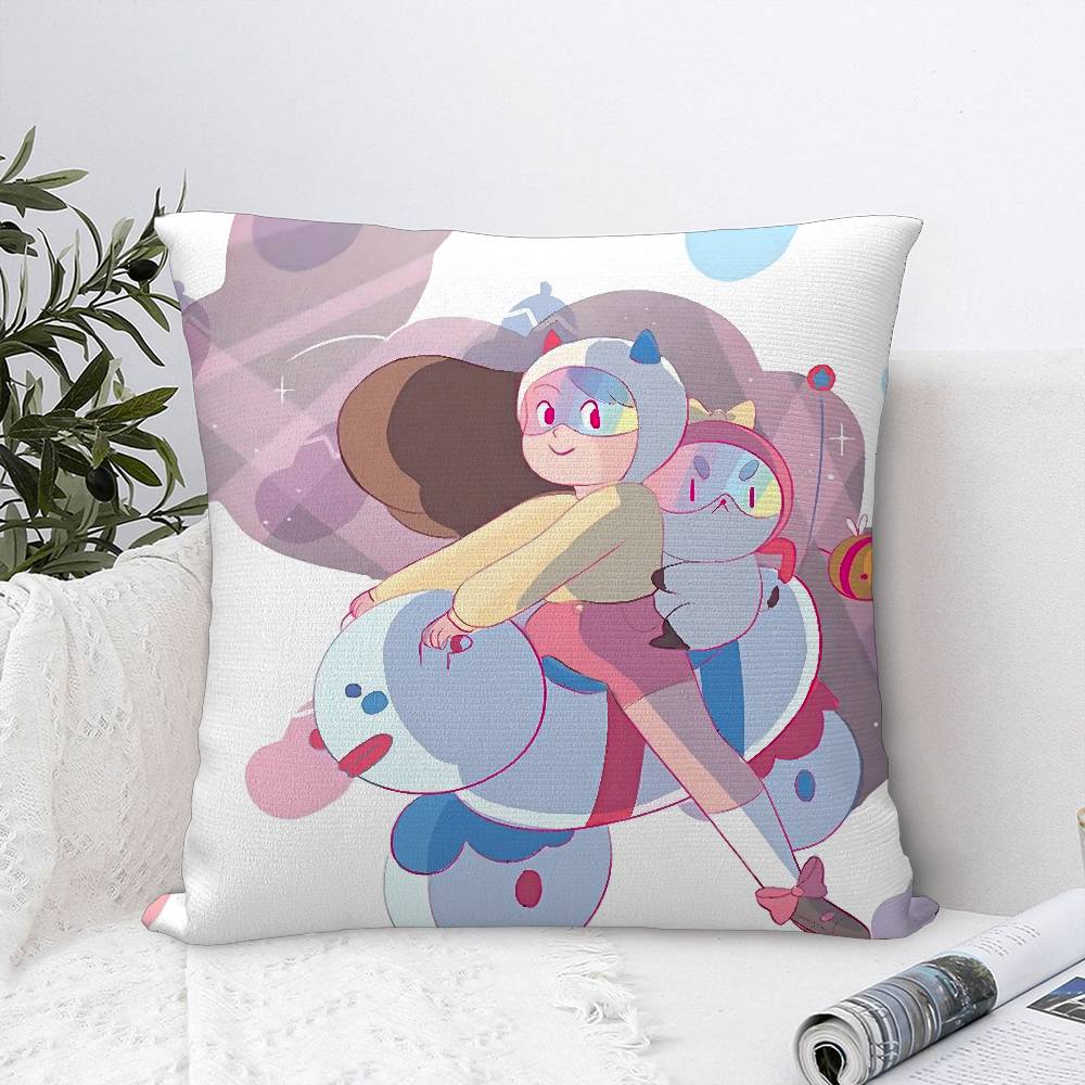 Pillow Case Plush Fabric Soft Double Sided Print B-Bee And P-Puppycat Sofa Cushion Cover Throw Pillow Covers