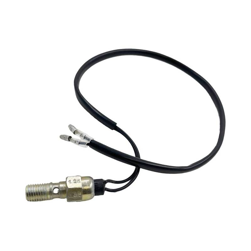 M10x1.25 Motorcycle Hydraulic Brake Pressure Light Switch Banjo Bolt Straight Joint Universal