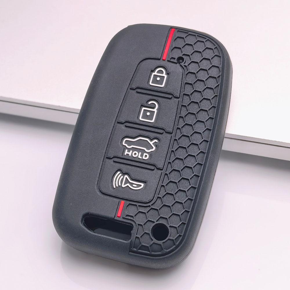 Premium Silicone Car Key Fob Cover For Hyundai I30 K2 K5 For KIA Optima K5 K3 Soft Silicone Car Interior Accessories